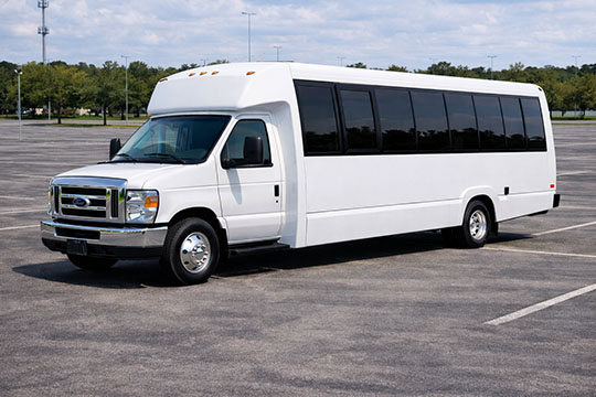 25-passenger minibus available for charter in Boling, TX